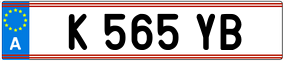 Trailer License Plate